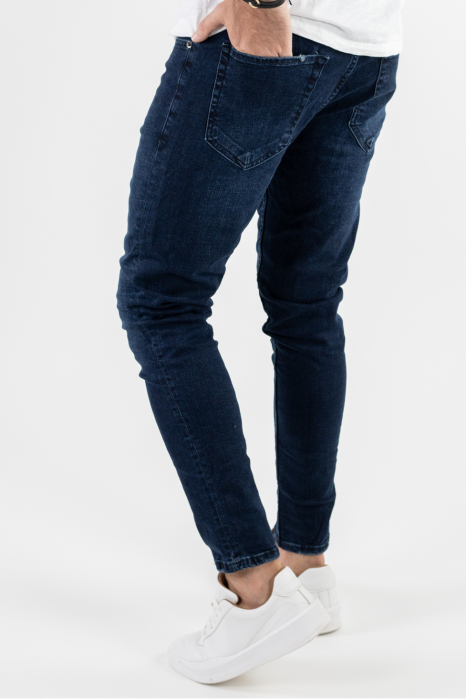 Blugi simpli albastru indigo [7]