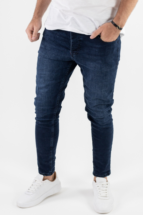 Blugi simpli albastru indigo [3]