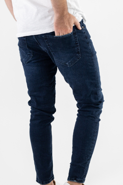 Blugi simpli albastru indigo [6]