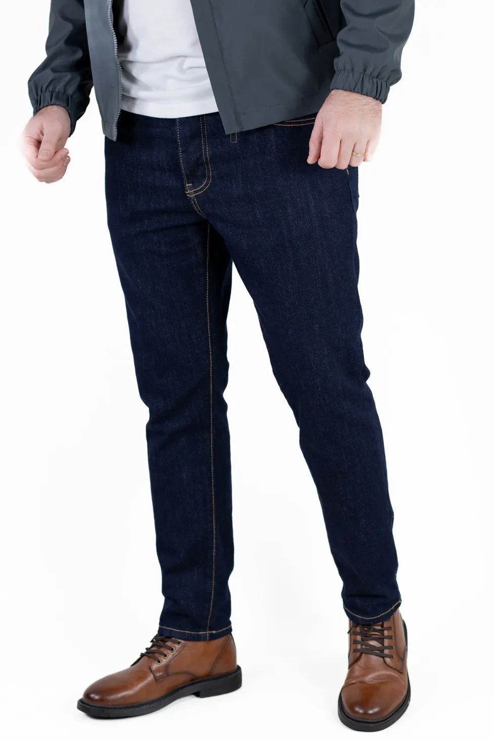 Blugi bărbați regular fit, albastru indigo [3]