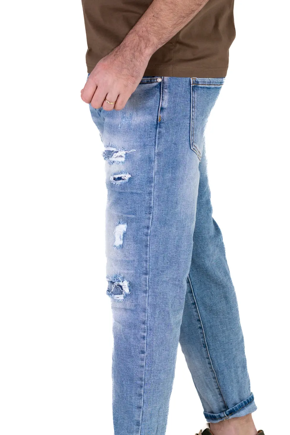 Blugi Bărbați Carrot Fit – Denim Elastic și Confortabil [3]