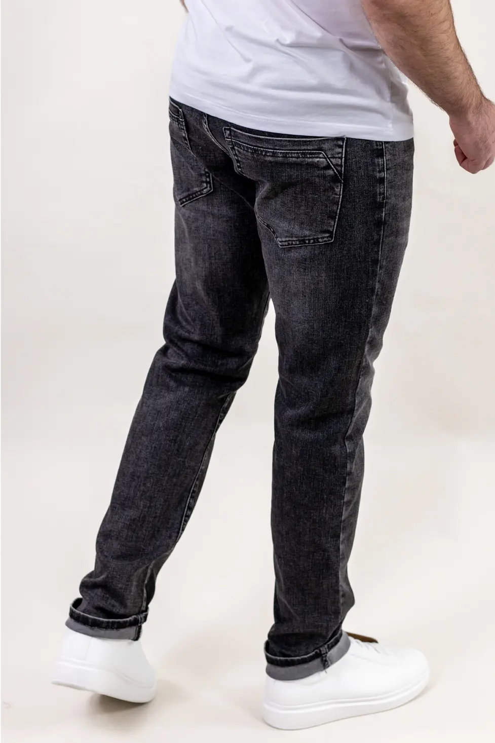 Blugi bărbați regular fit – gri antracit wash [7]