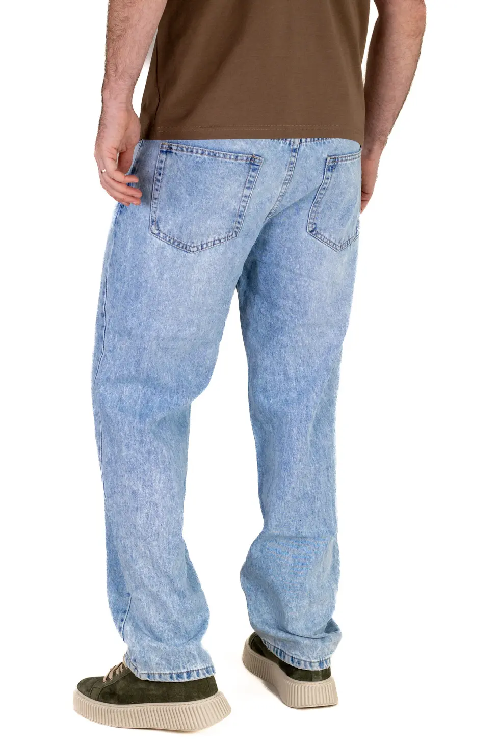 Blugi Bărbați Baggy Fit Albastru Vintage – Stil Retro Streetwear [9]