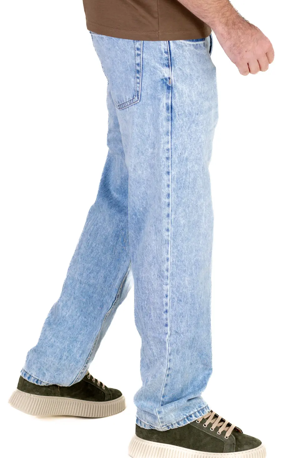 Blugi Bărbați Baggy Fit Albastru Vintage – Stil Retro Streetwear [2]