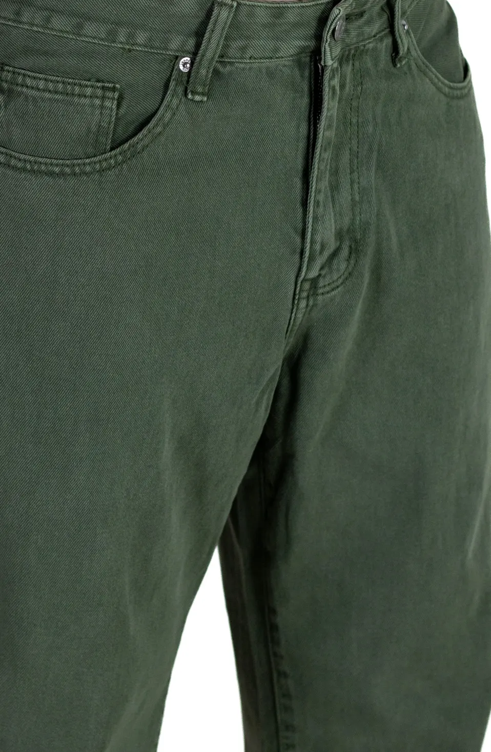 Blugi barbati straight-fit verde măsliniu [8]