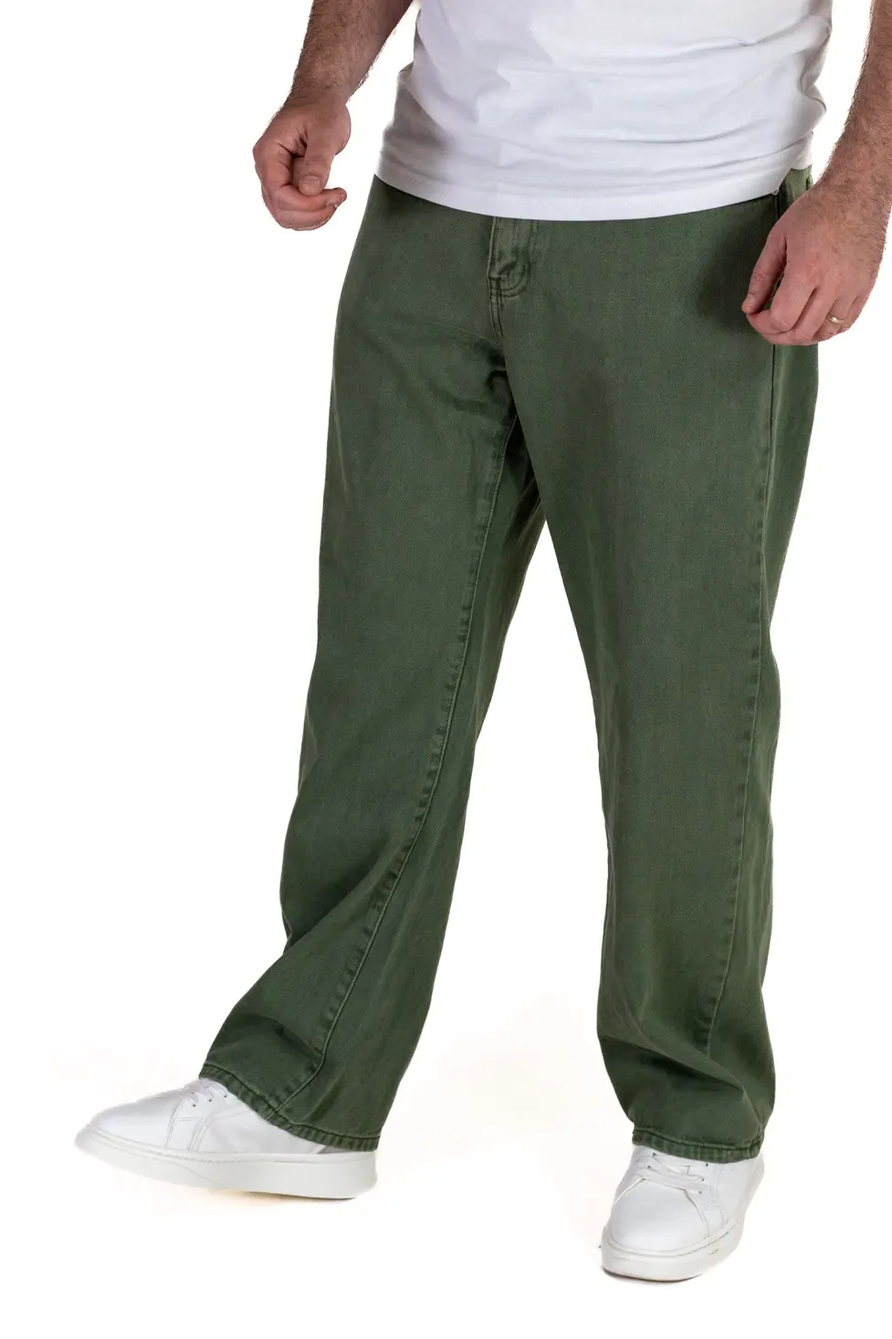 Blugi barbati straight-fit verde măsliniu [3]