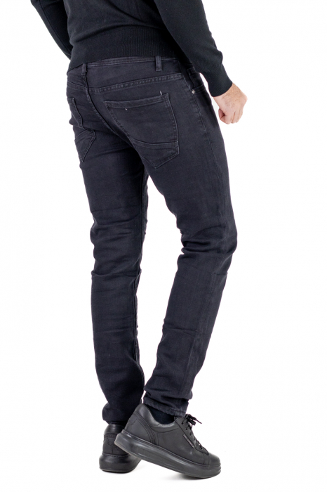 Blugi regular fit negri simpli [6]