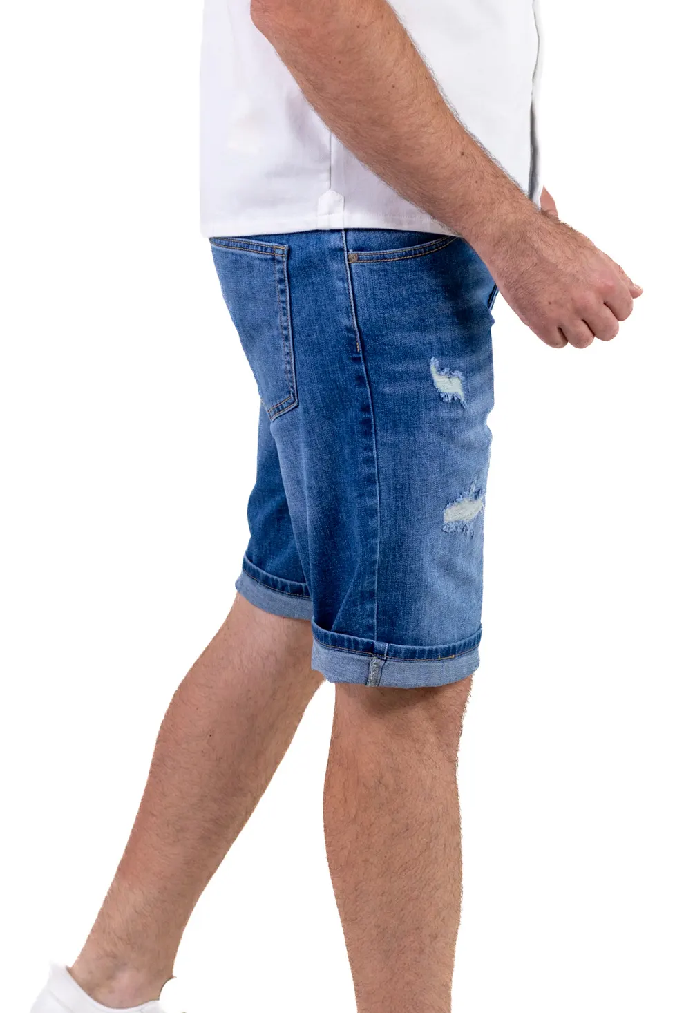 Blugi scurți pentru bărbați – Stil Ripped [4]