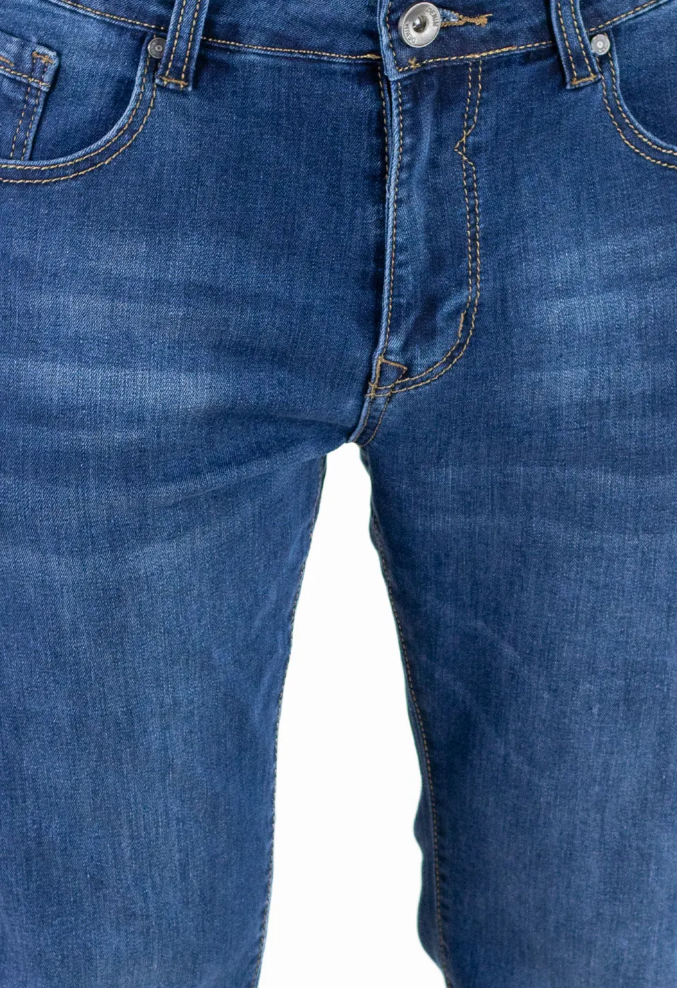Blugi simpli barbati regular fit albastri [8]