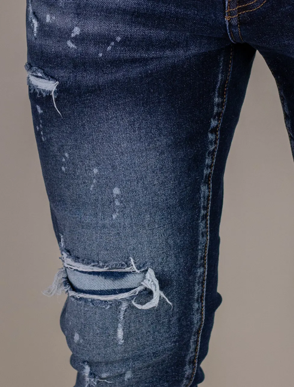 Blugi barbati slim fit – albastru închis [2]
