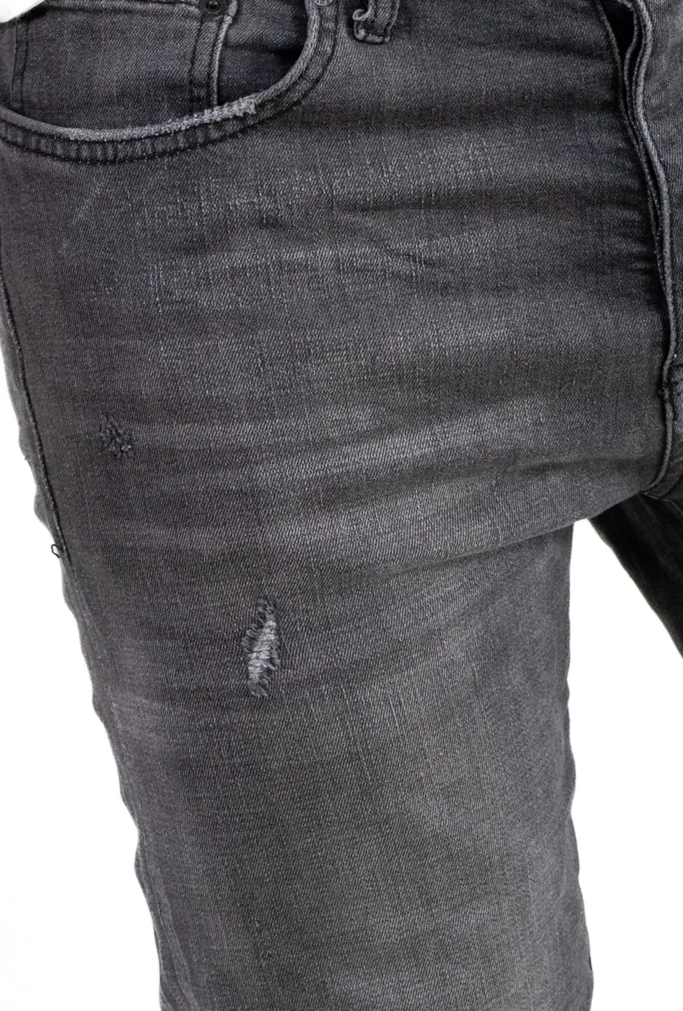 Blugi skinny fit gri bărbaț [5]