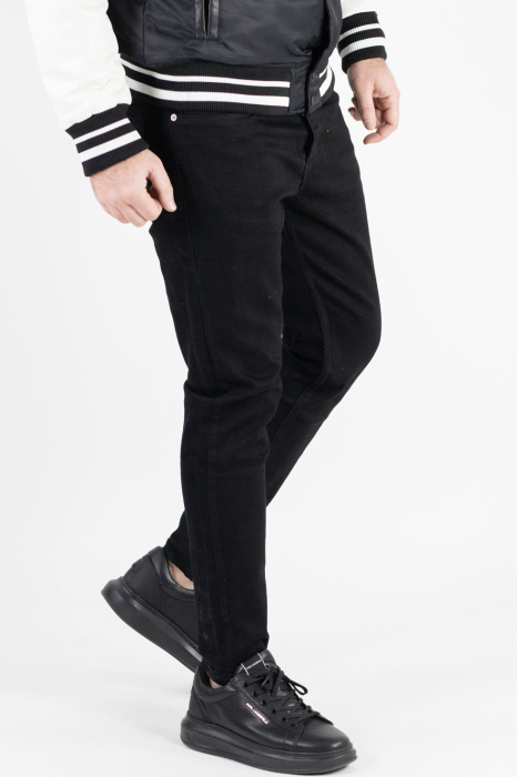 Blugi simpli negri slim fit [6]