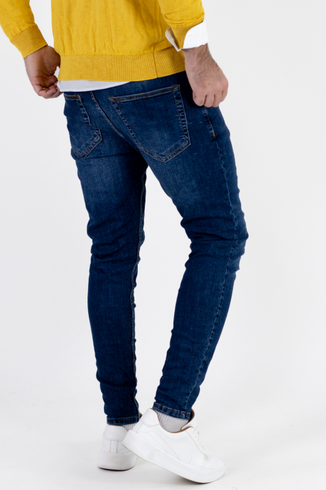 Blugi slim fit indigo barbati [5]