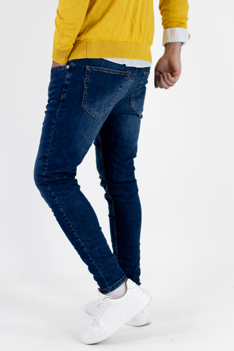 Blugi slim fit indigo barbati [6]