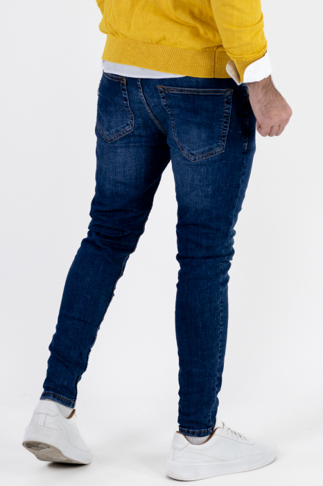Blugi slim fit indigo barbati [3]