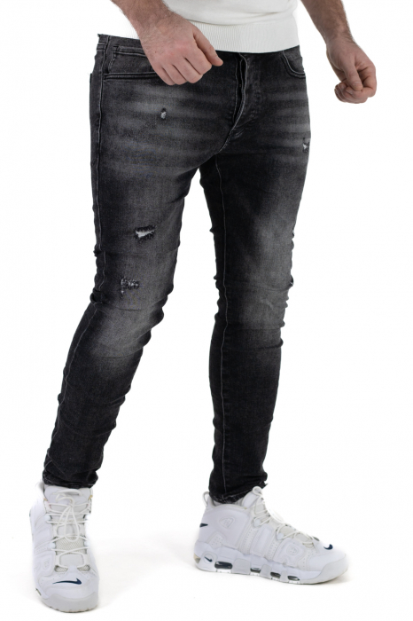 Blugi skinny gri inchis [2]