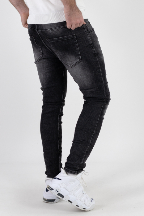 Blugi skinny gri inchis [3]