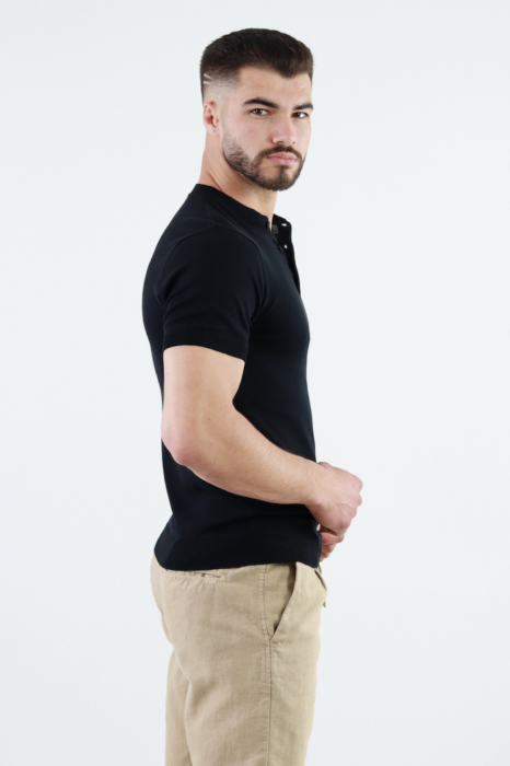 Bluza barbati cu mâneca scurta neagra [5]