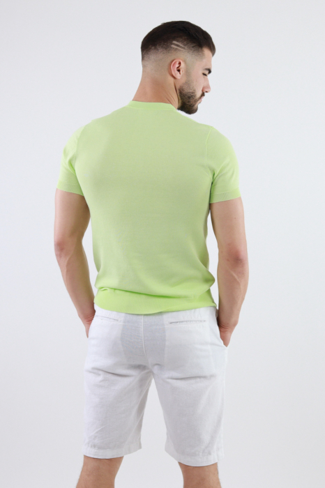 Bluza barbati cu mâneca scurta verde neon [3]