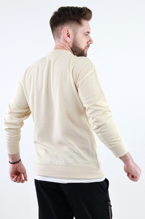 Bluza barbati bej cu baza dublata [3]