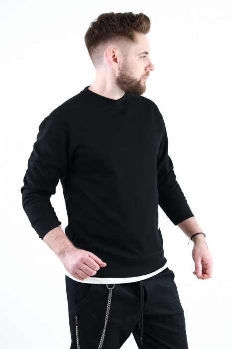 Bluza barbati neagra cu baza dublata [3]