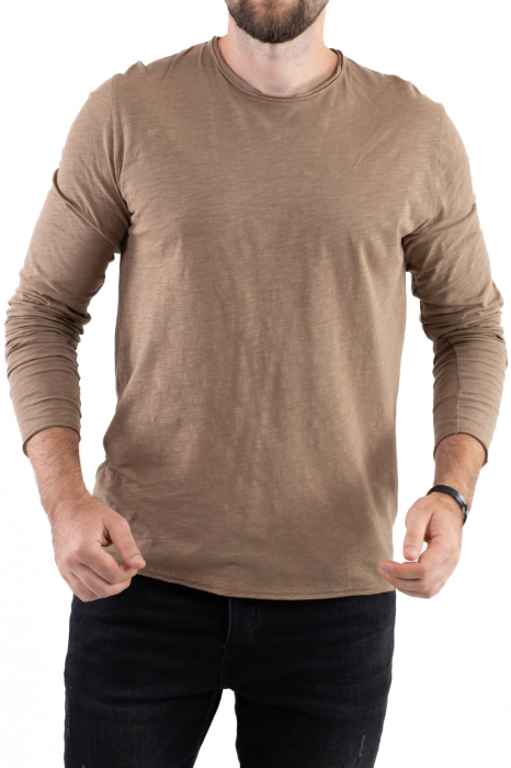 Bluza bumbac basic crem barbati [4]
