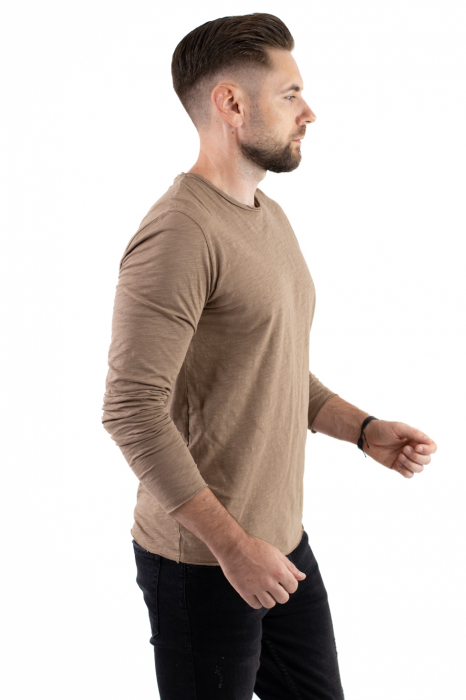 Bluza bumbac basic crem barbati [2]