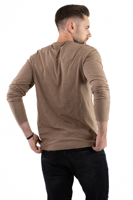 Bluza bumbac basic crem barbati [3]