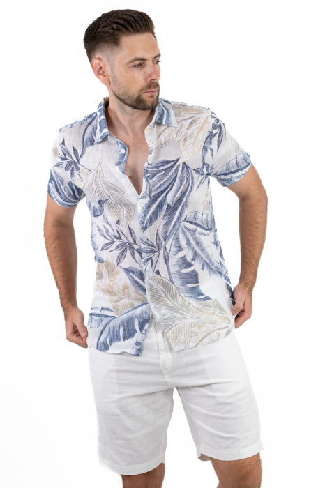 Camasa cu maneca scurta si imprimeu floral [6]