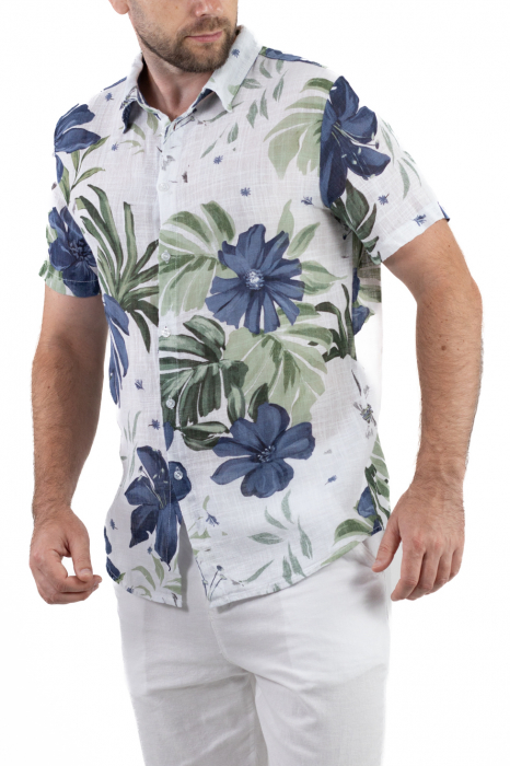 Camasa cu maneca scurta si imprimeu floral [4]