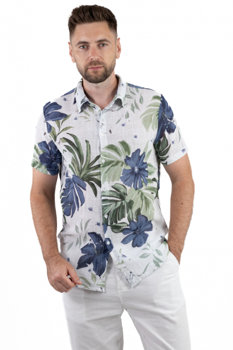 Camasa cu maneca scurta si imprimeu floral [5]