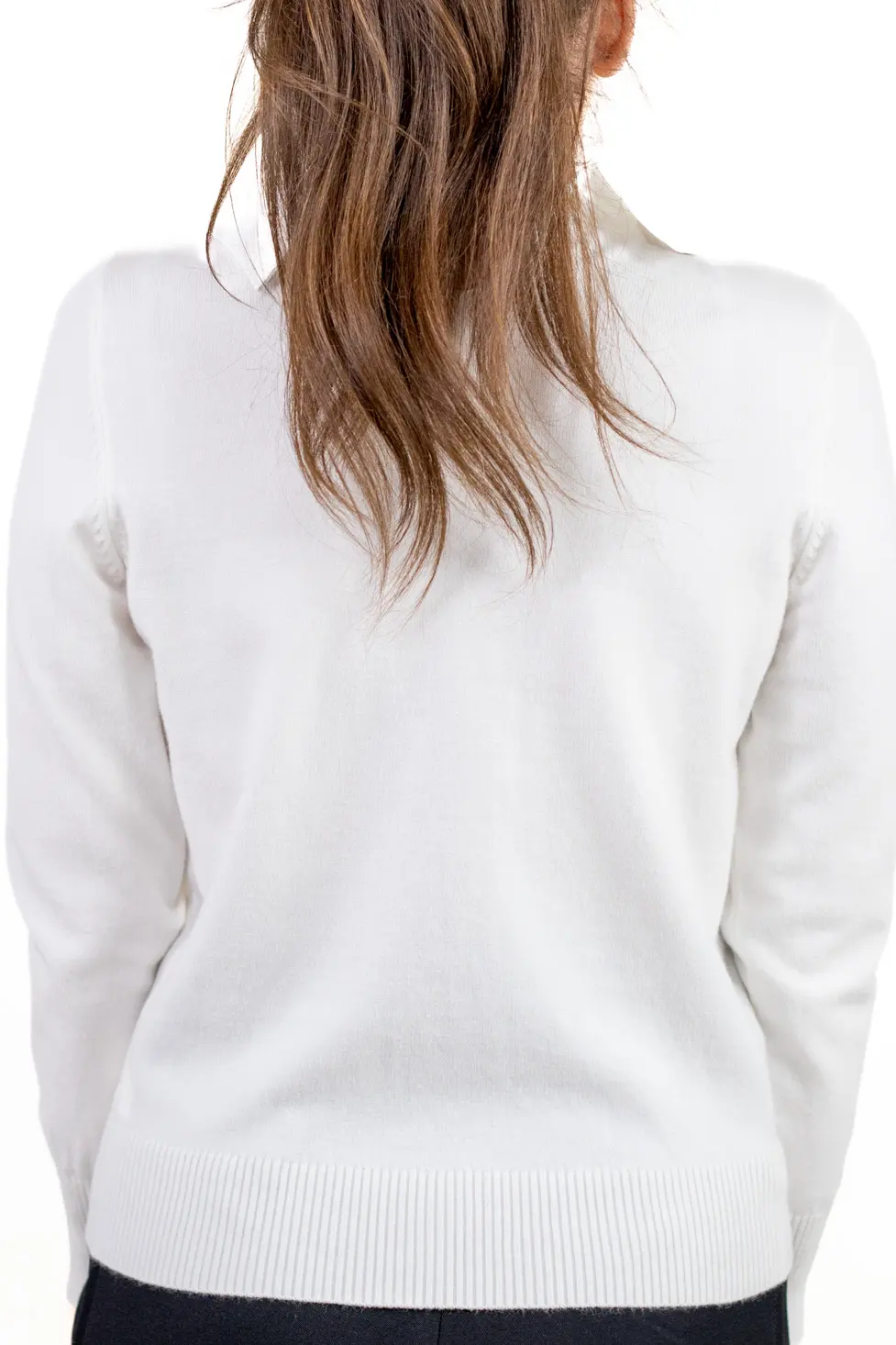 Pulover elegant cu guler strass pentru femei – tricot fin, material premium [6]