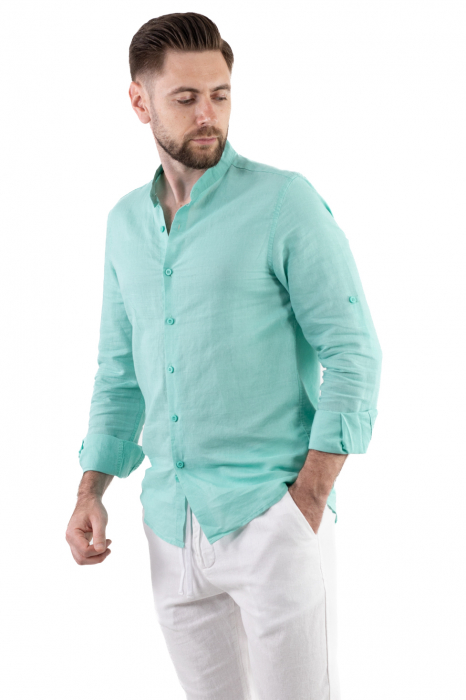 Camasa verde aqua barbati din in [4]