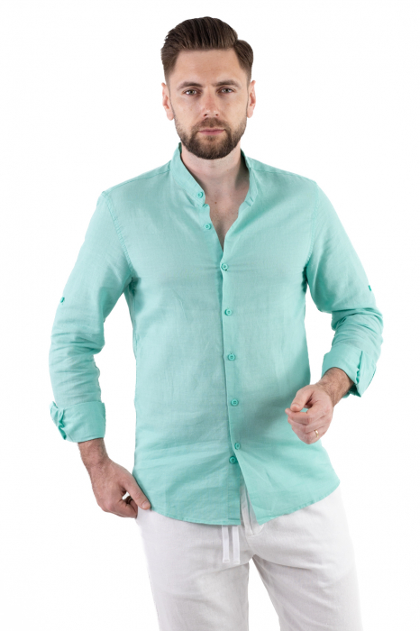 Camasa verde aqua barbati din in [2]