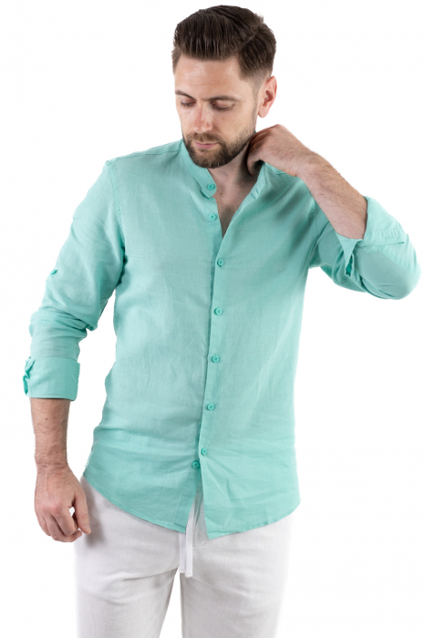 Camasa verde aqua barbati din in [7]