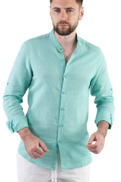 Camasa verde aqua barbati din in [6]