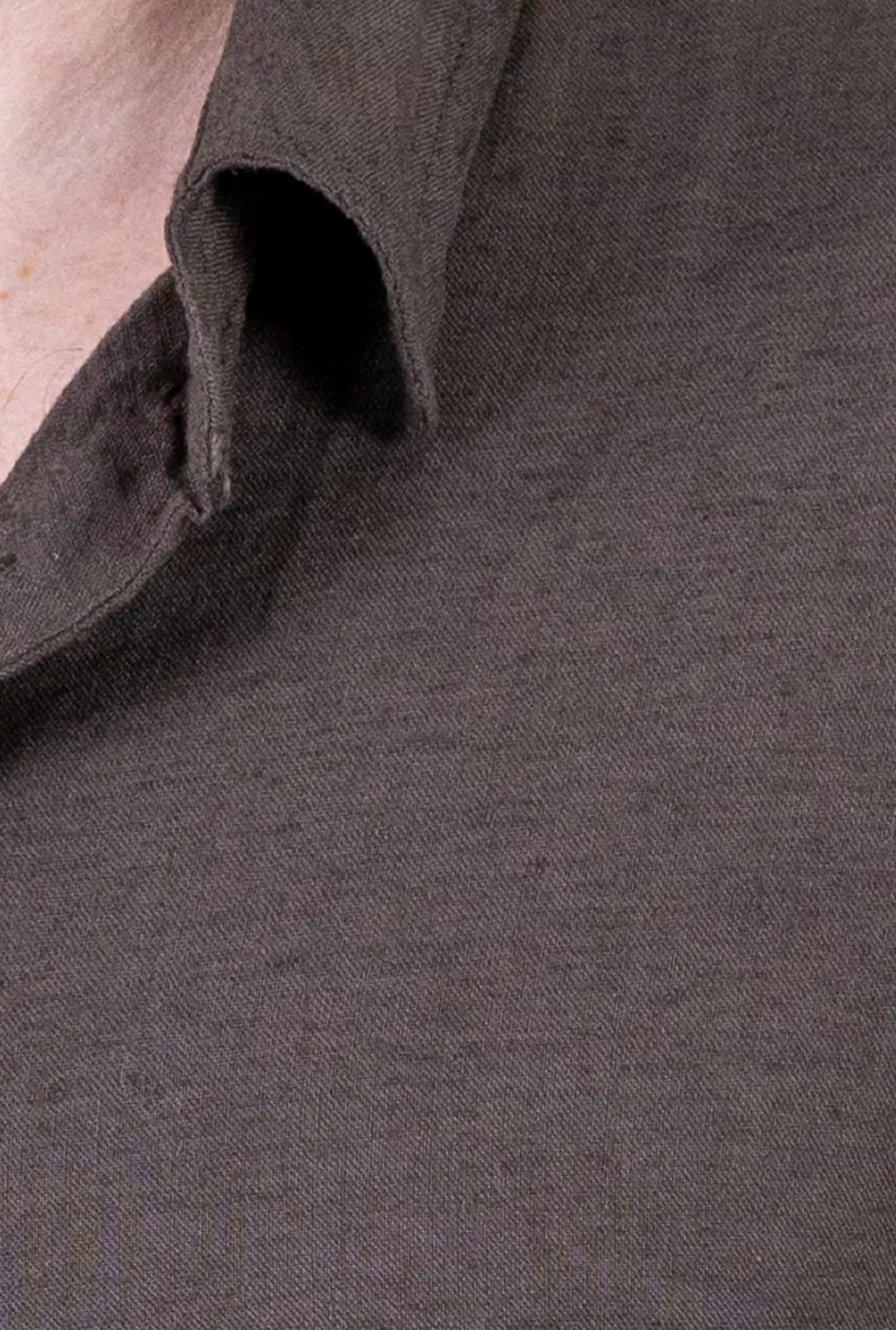 Cămașă maro din in 100% – Made in Italy [7]