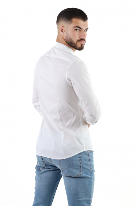 Camasa slim fit alba guler tunica [4]