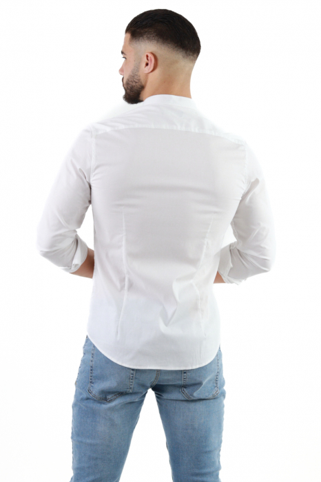 Camasa slim fit alba guler tunica [3]