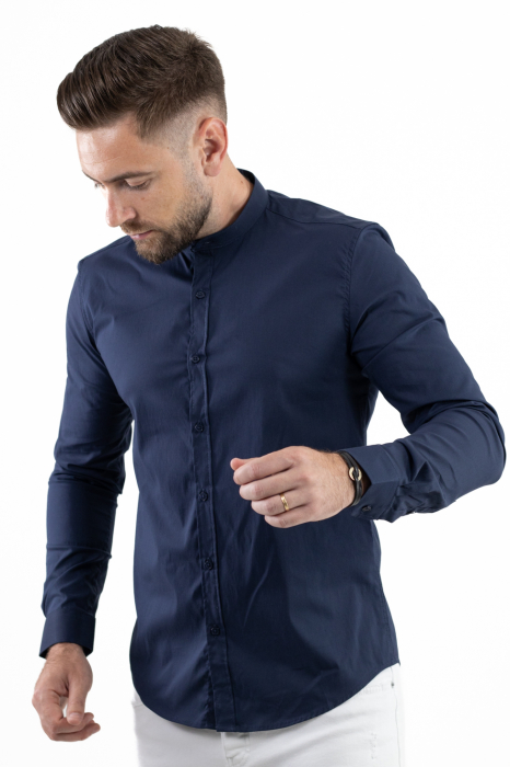 Camasa slim fit bleumarin guler tunica [2]