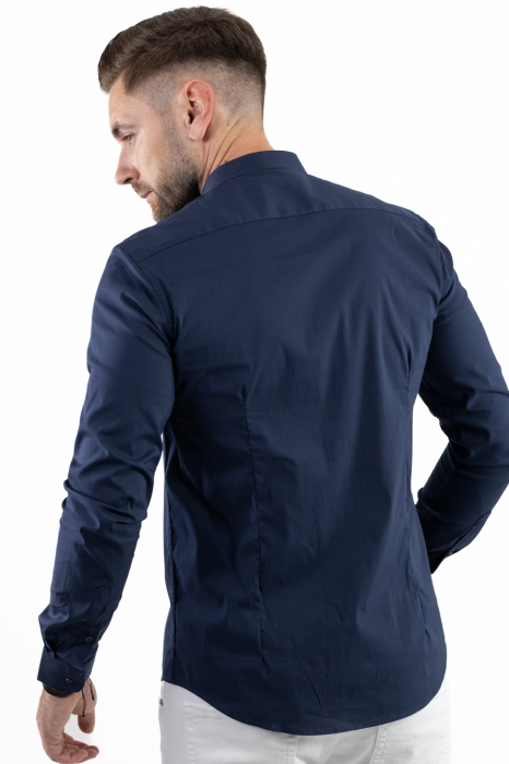 Camasa slim fit bleumarin guler tunica [5]