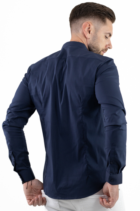 Camasa slim fit bleumarin guler tunica [6]