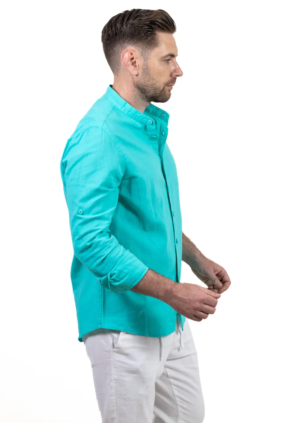 Camasa verde aqua barbati din in [3]