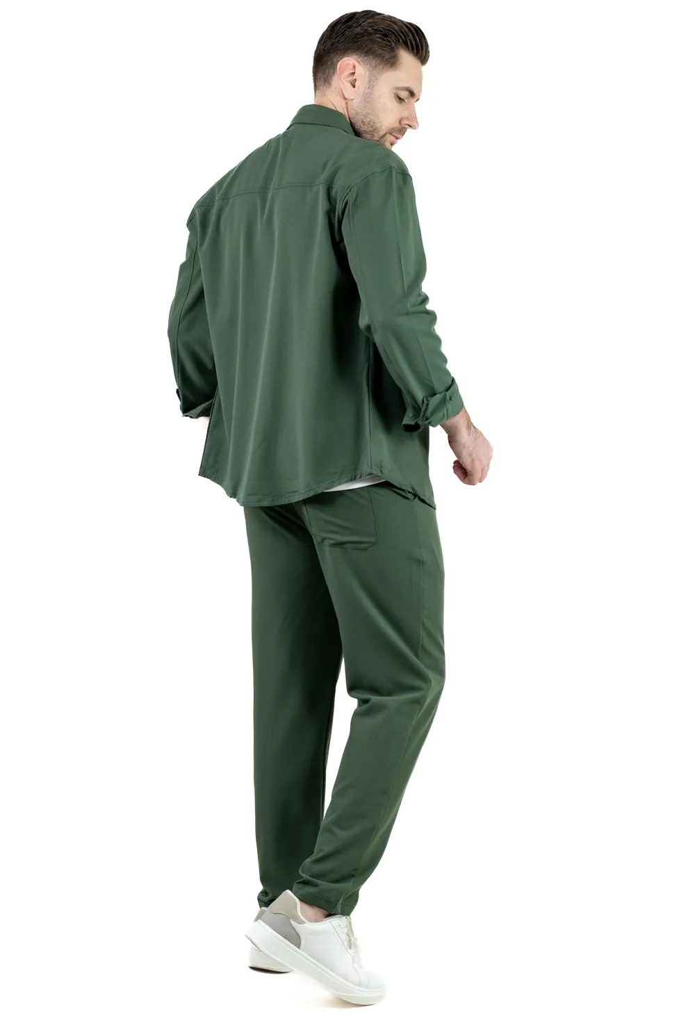 Compleu verde de vara barbati - Lejer si Aerisit [3]