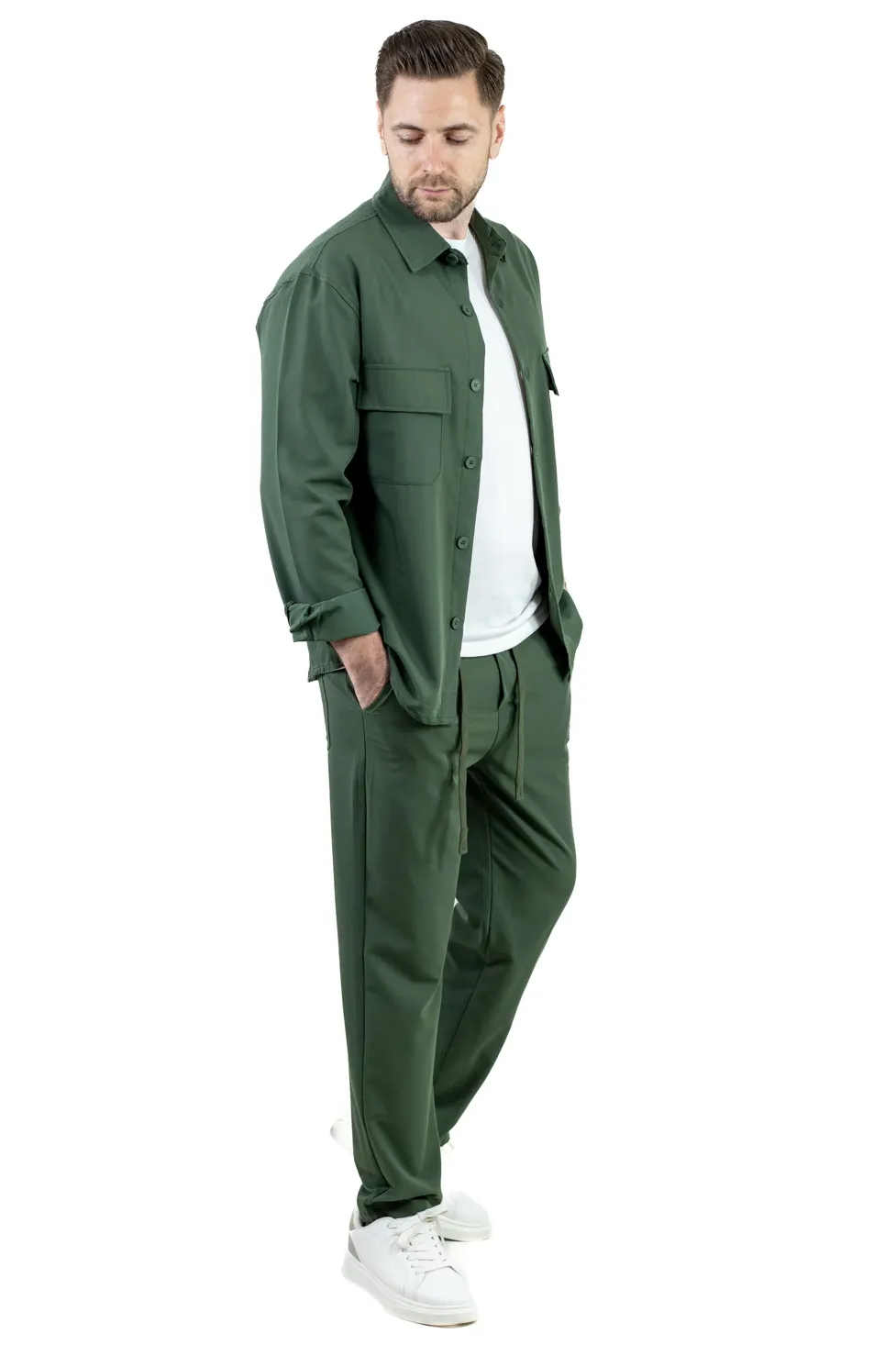 Compleu verde de vara barbati - Lejer si Aerisit [2]