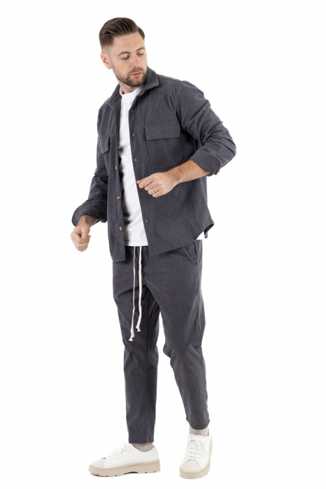 Compleu casual barbati reiat gri [2]