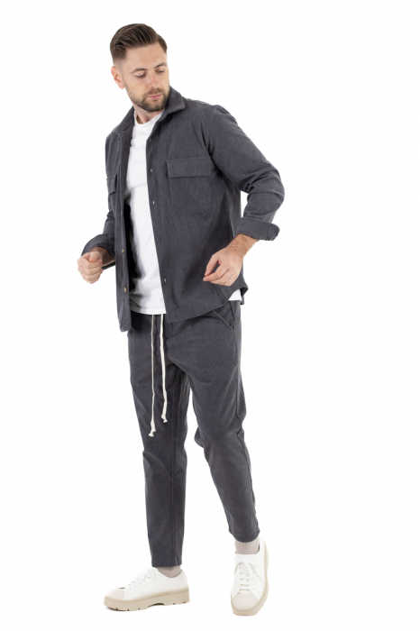 Compleu casual barbati reiat gri [5]