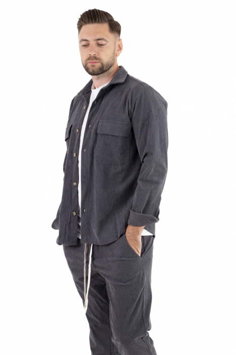 Compleu casual barbati reiat gri [7]