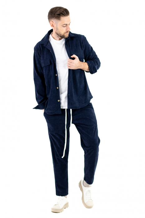 Compleu casual barbati reiat bleumarin [9]