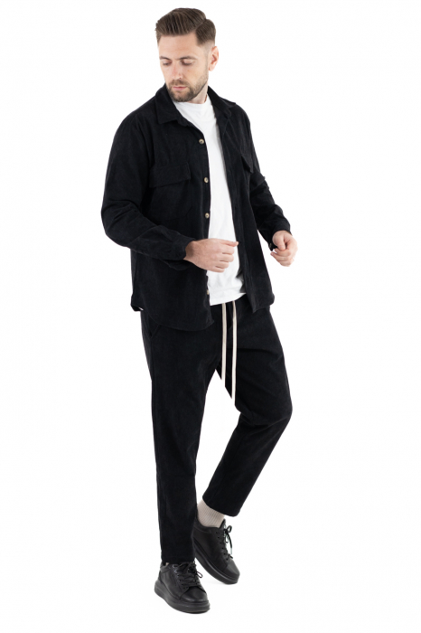 Compleu casual barbati reiat negru [11]